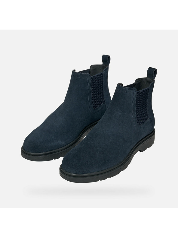 Geox Čierne pánske členkové topánky Geox Spherica EC1