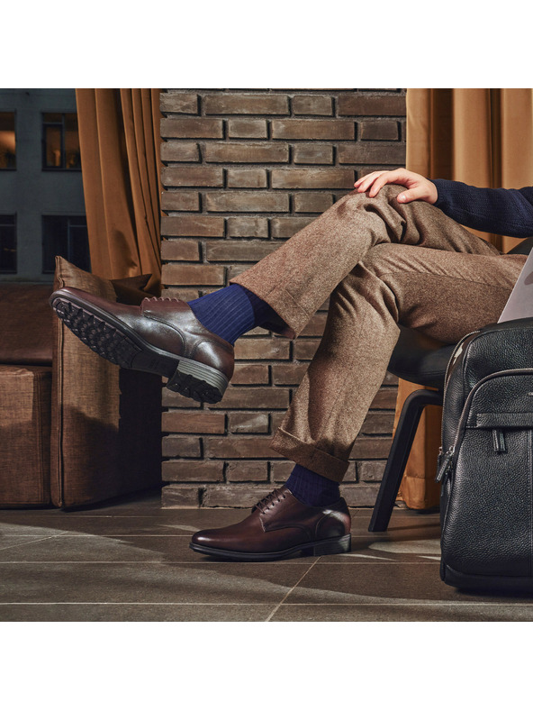 Geox Hnedá pánska obuv Geox Walk Pleasure F