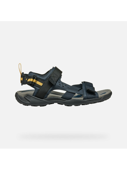 Geox Tmavomodré pánske sandále Geox Terreno + Grip