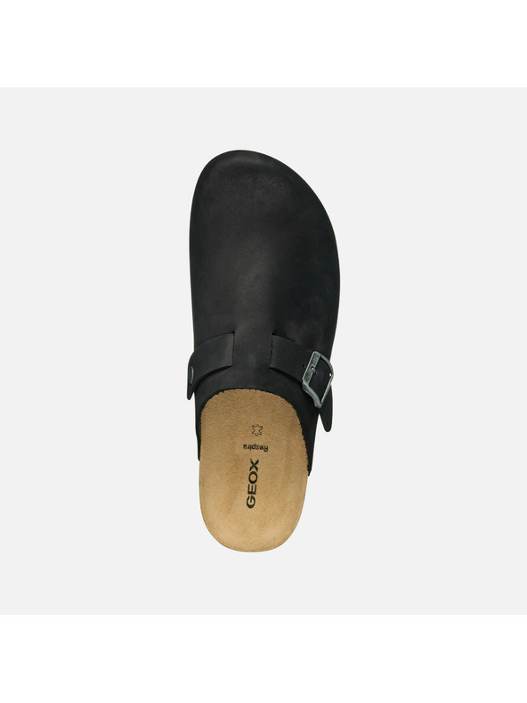 Geox Čierne pánské papuče Geox Ghita