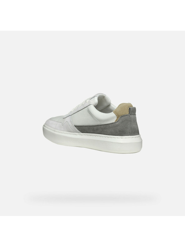 Geox Krémové pánske tenisky Geox Deiven