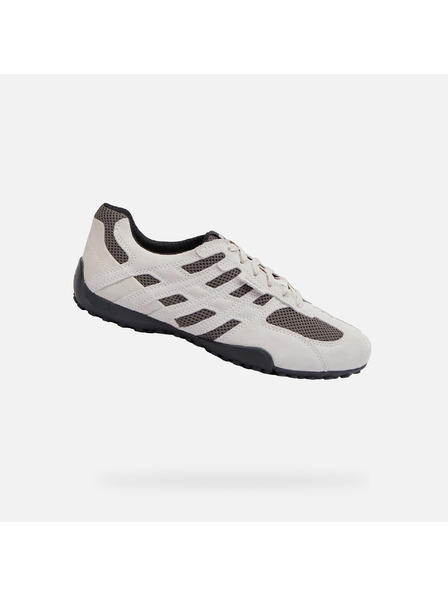 Geox Krémové pánske tenisky Geox Snake Original