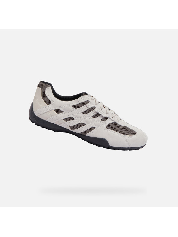 Geox Krémové pánske tenisky Geox Snake Original