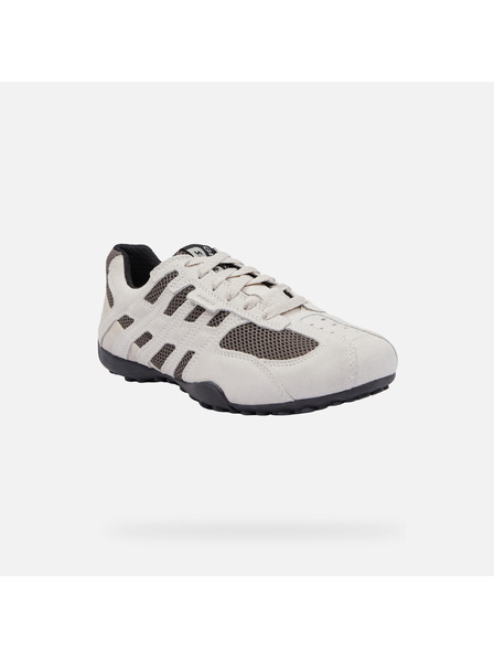 Geox Krémové pánske tenisky Geox Snake Original