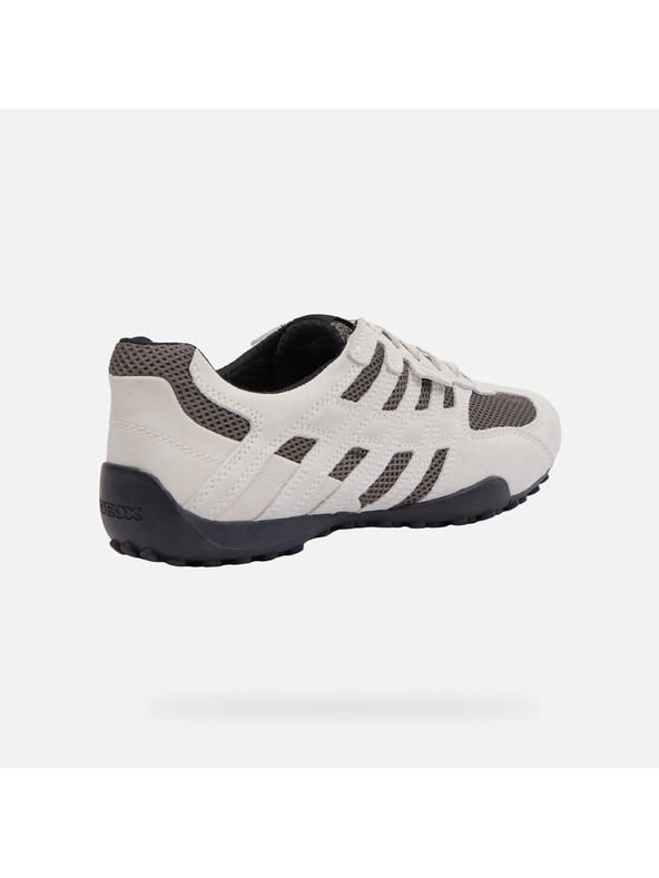 Geox Krémové pánske tenisky Geox Snake Original