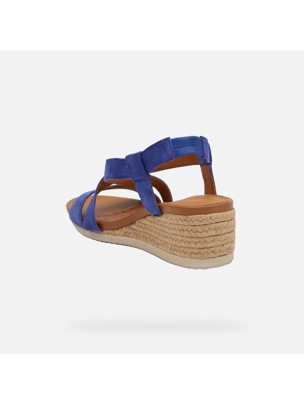 Geox Modré dámske sandále Geox Ischia Corda