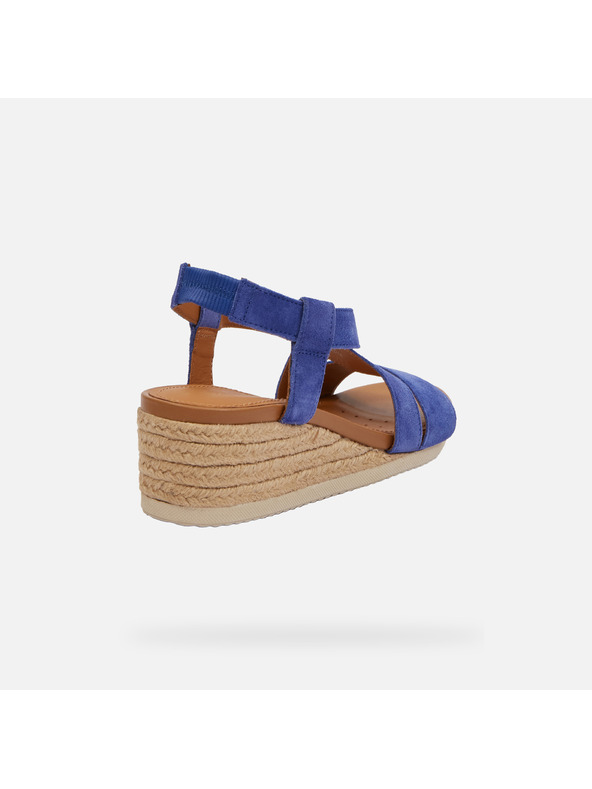 Geox Modré dámske sandále Geox Ischia Corda