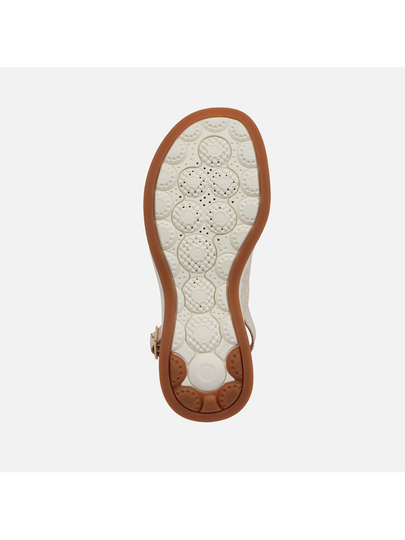 Geox Krémové dámske sandále Geox Spherica Ecub-3 S
