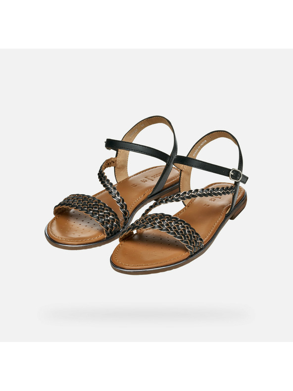 Geox Čierne dámske sandále Geox Sozy Plus