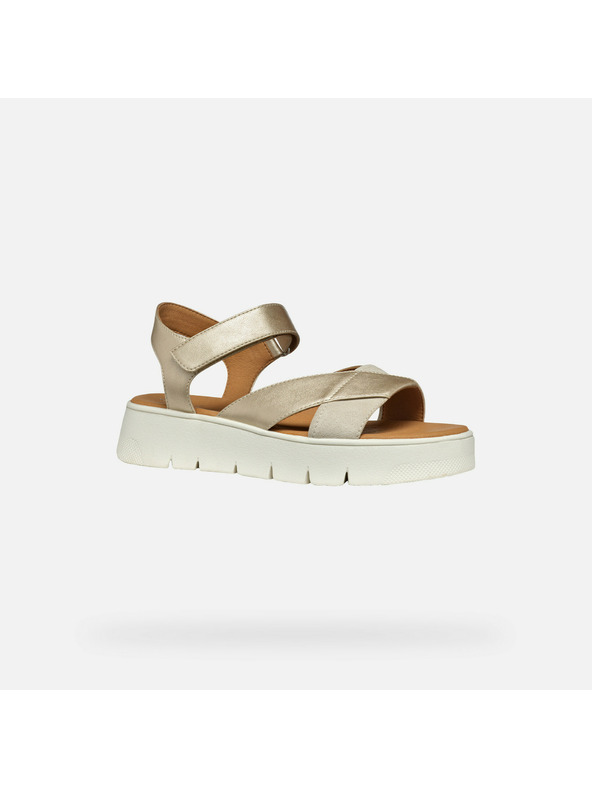 Geox Zlaté dámske sandále Geox Dandra 40