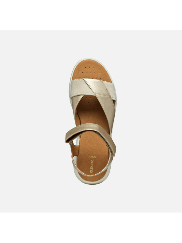 Geox Zlaté dámske sandále Geox Dandra 40