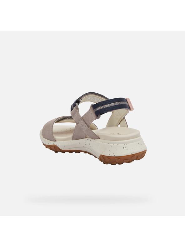 Geox Sivé dámske sandále Geox Sorapis + Grip