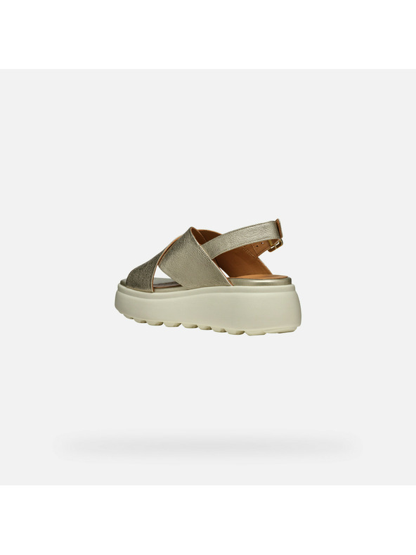 Geox Zlaté dámske sandále Geox Spherica EC4.1 S