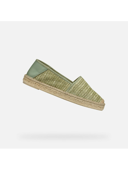 Geox Svetlozelené dámske espadrilky Geox Lampedusa