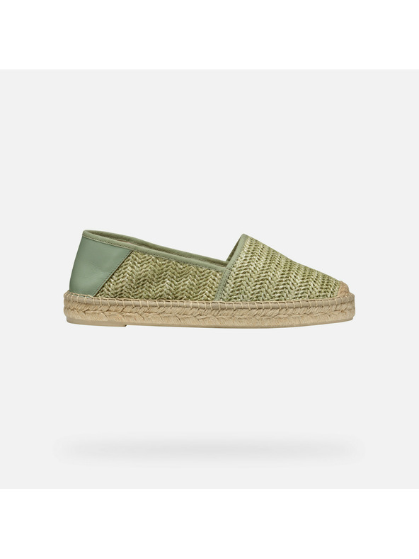 Geox Svetlozelené dámske espadrilky Geox Lampedusa