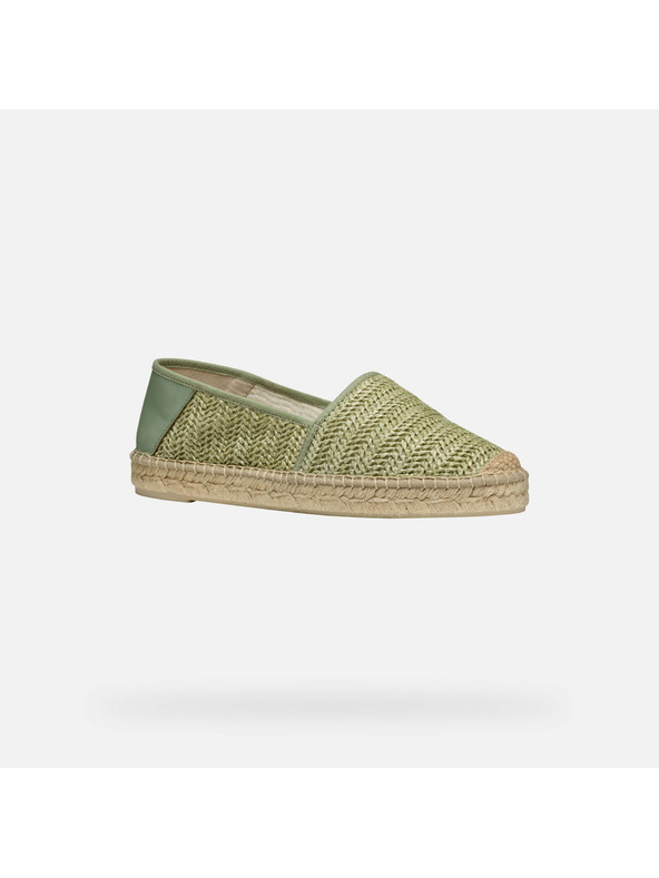 Geox Svetlozelené dámske espadrilky Geox Lampedusa