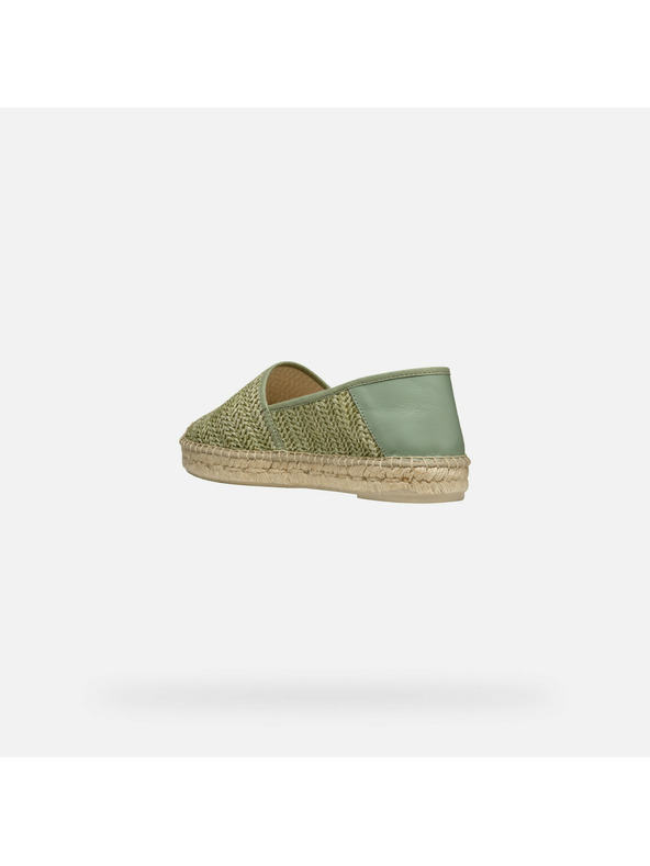 Geox Svetlozelené dámske espadrilky Geox Lampedusa