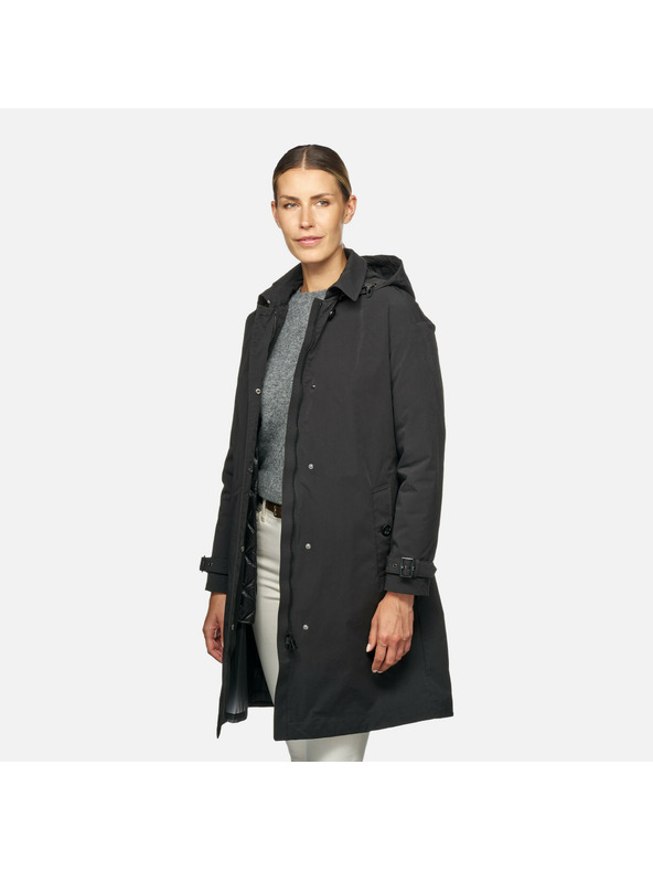 Geox Čierna dámska bunda Geox Anyweco