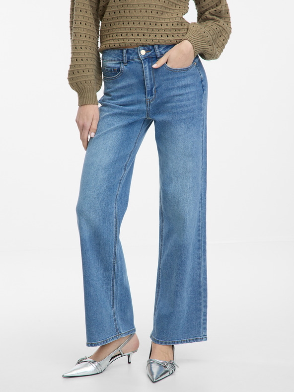 Orsay Modré dámske wide leg džínsy ORSAY