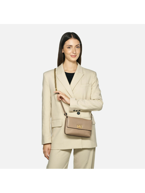 Geox Béžová dámska kabelka Geox Liliane