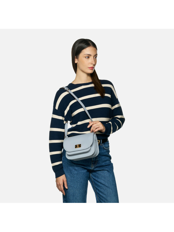 Geox Svetlomodrá dámska kabelka Geox Flavrie