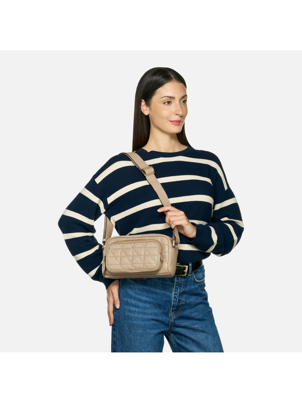 Geox Béžová dámska kabelka Geox Narcisia