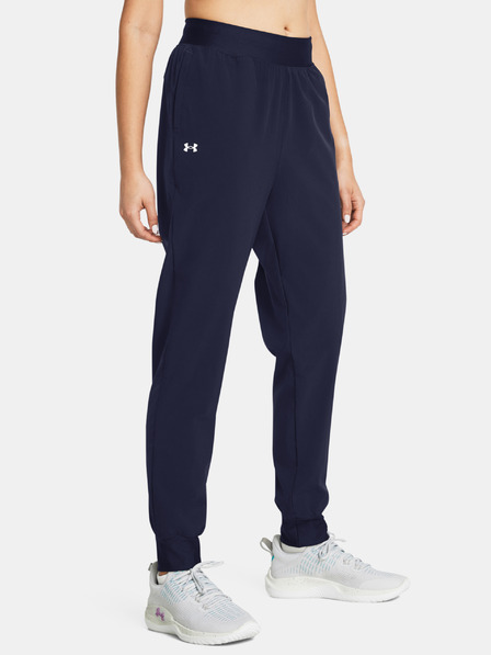 Under Armour Dámske športové nohavice Under Armour UA Rival Hi Rise Woven Pant-BLU