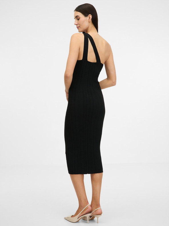 Orsay Čierne dámske midi šaty ORSAY