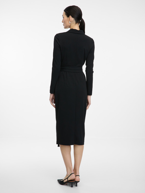 Orsay Čierne dámske midi šaty ORSAY