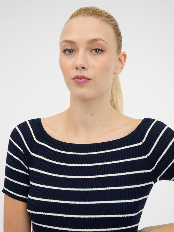 Orsay Tmavomodré dámske midi šaty ORSAY