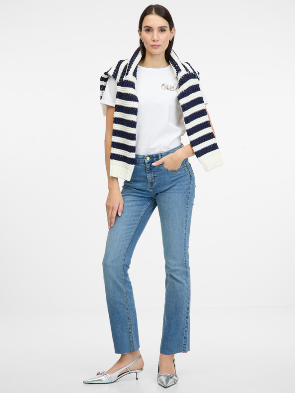 Orsay Biele dámske tričko s krátkym rukávom ORSAY