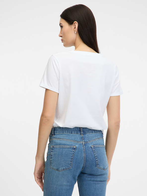 Orsay Biele dámske tričko s krátkym rukávom ORSAY