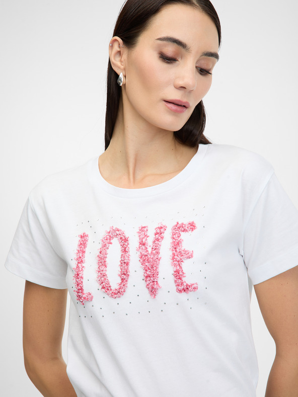 Orsay Biele dámske tričko s krátkym rukávom ORSAY