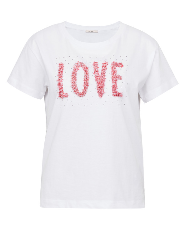 Orsay Biele dámske tričko s krátkym rukávom ORSAY