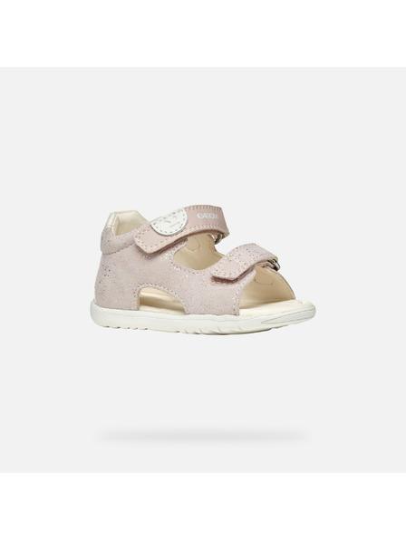 Geox Dievčenské prvé kroky Geox Macchia Pink