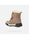 Geox Béžová dievčenská zimná obuv Geox Trekkyup B Ab