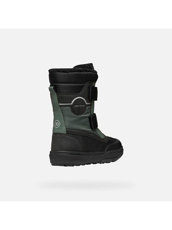 Geox Tmavo zelené chlapčenské zimné topánky Geox Bunshee Pg B A