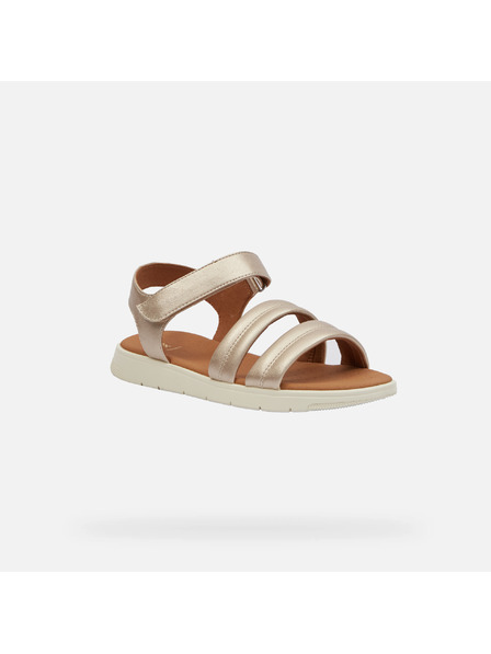 Geox Zlaté dámske sandále Geox Dandra