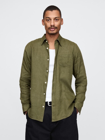 GAP Ľanová košeľa Classic Shirt GAP
