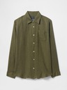 GAP Ľanová košeľa Classic Shirt GAP