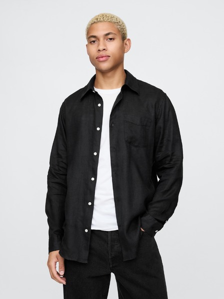 GAP Ľanová košeľa Classic Shirt GAP