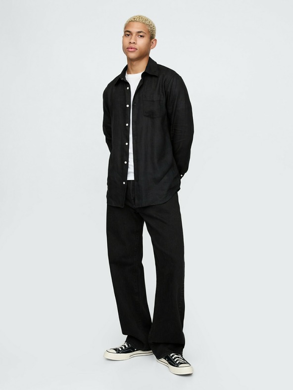 GAP Ľanová košeľa Classic Shirt GAP