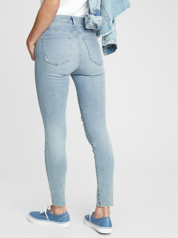 GAP Džínsy distressed universal jeggings mid rise GAP