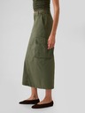 GAP Midi sukňa s vreckami Utility Cargo GAP