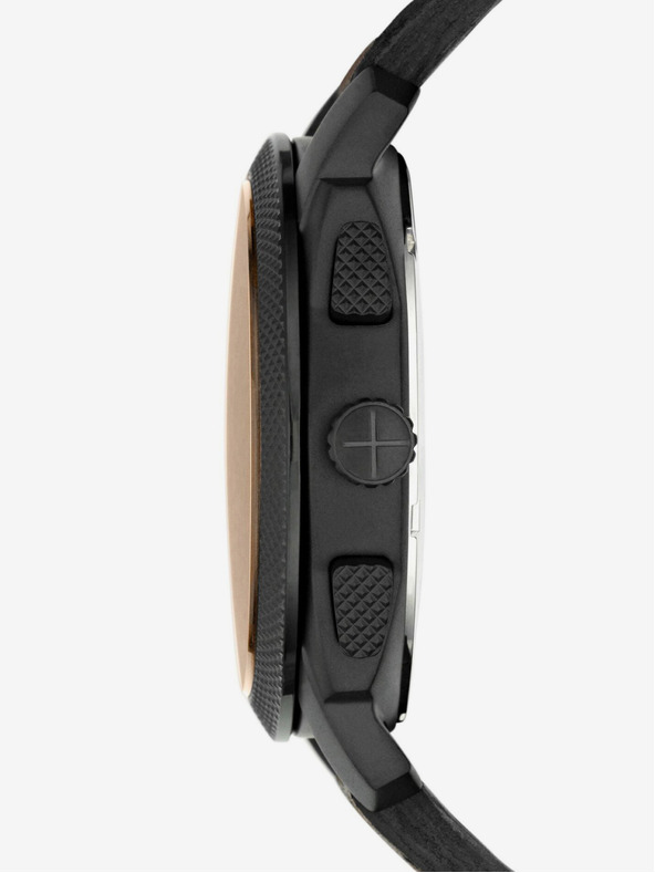 Fossil Fossil pánska sada hodiniek Machine a kožený náramok Fossil