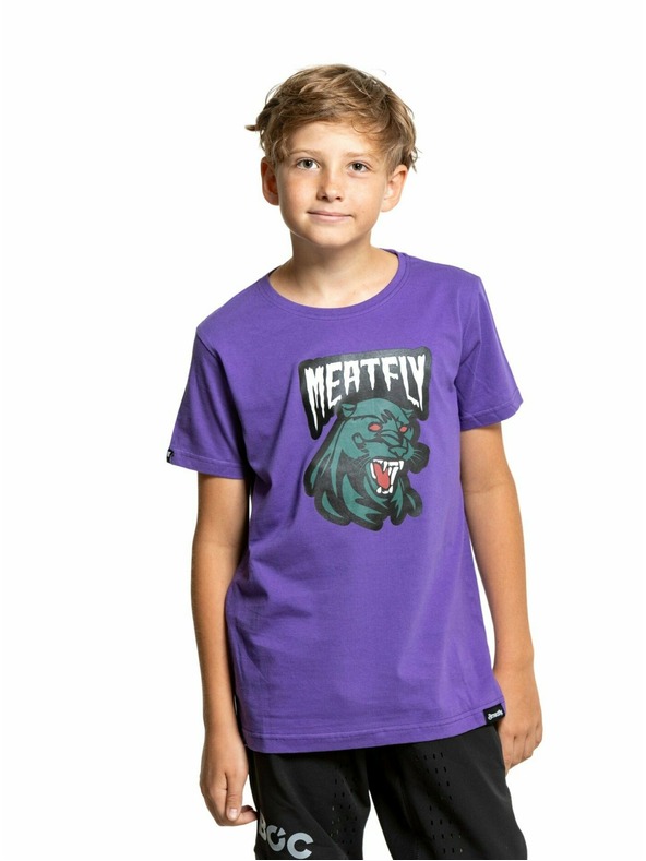 Meatfly Meatfly detské tričko Panther Violet | Fialová | Veľkosť 146 | 100% bavlna