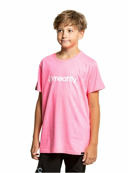 Meatfly Meatfly detské tričko Bart Neon Pink | Ružová | Veľkosť 146 | 100% bavlna