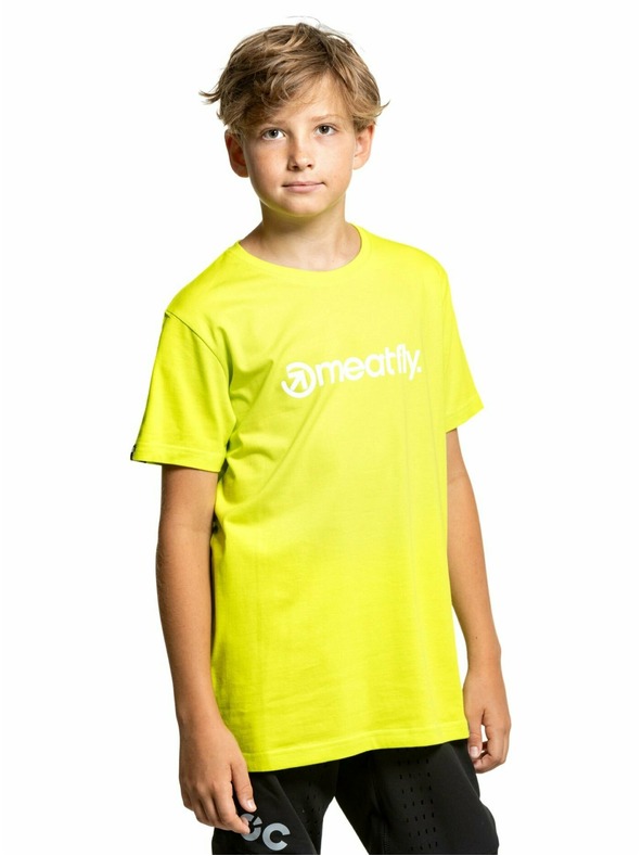 Meatfly Meatfly detské tričko Bart Safety Yellow | Žltá | Veľkosť 134 | 100% bavlna