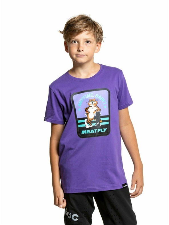 Meatfly Meatfly detské tričko Tomcat Violet | Fialová | Veľkosť 146 | 100% bavlna