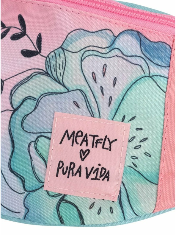 Meatfly Meatfly ľadvinka X Pura Vida Taya Mint Flowers | Modrá | Objem 2,5 L